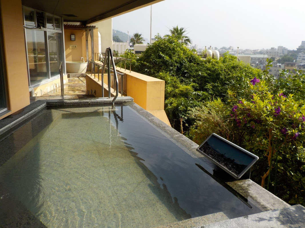 眺めの良い露天風呂。