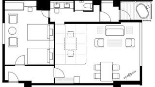 露天風呂付特別和洋室カトレア