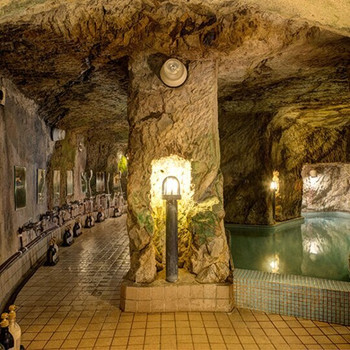 洞窟風呂内に弁天様⁉冒険心がくすぐられる宿3642624