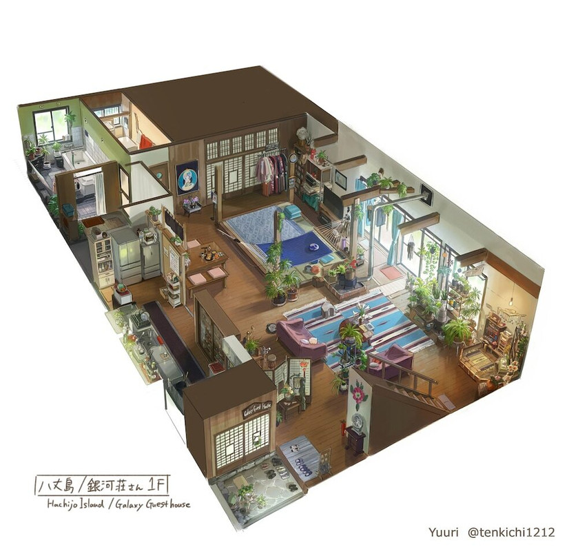 客室内のダイニングエリア