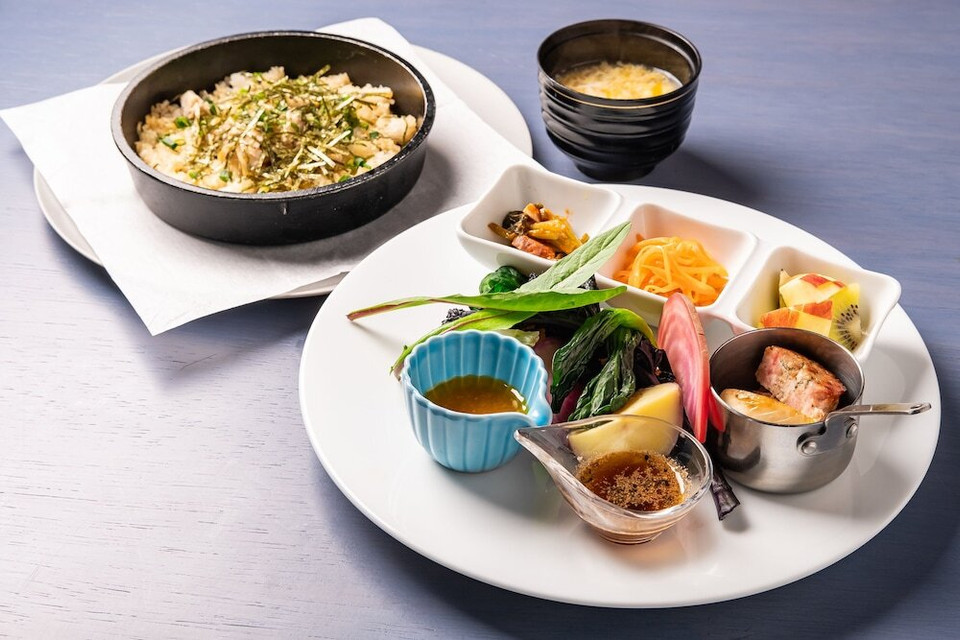 朝食/おかずのプレート一例