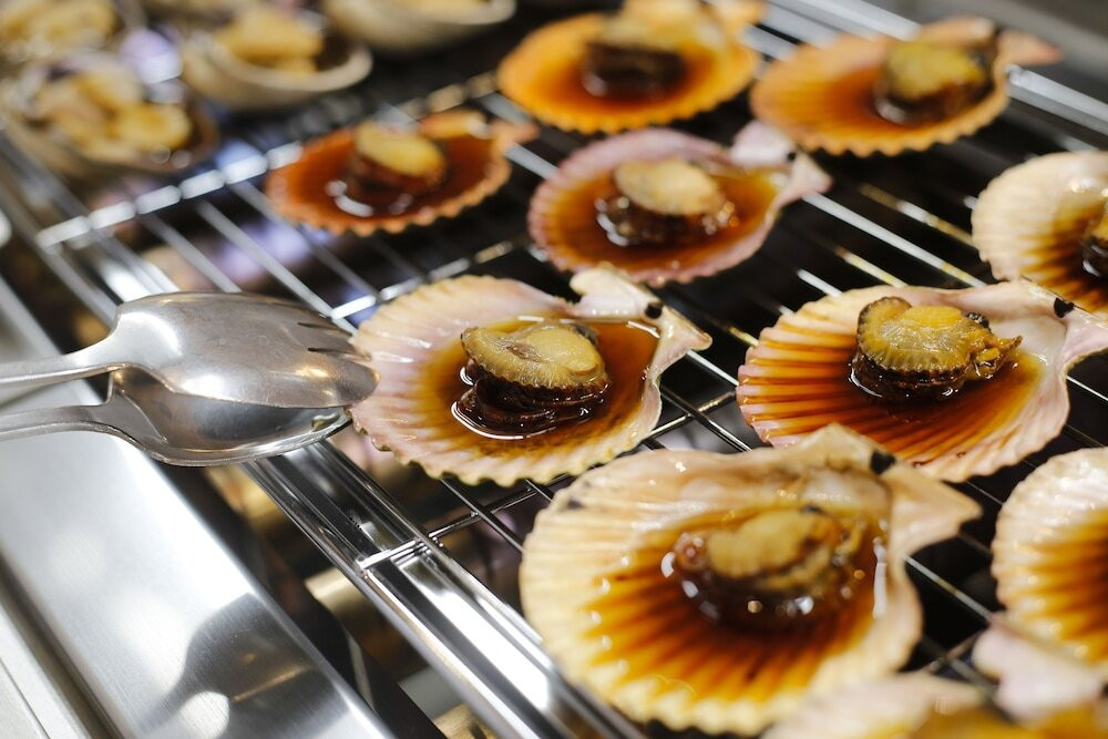 夕食バイキング_貝焼き