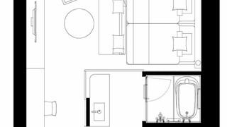 デラックス ツインルーム 禁煙 (ラウンジアクセス付)