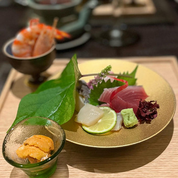 「汀渚 ばさら邸」 料理 181782426 ✴︎向付　志摩沖の品（お刺身盛り合わせ）