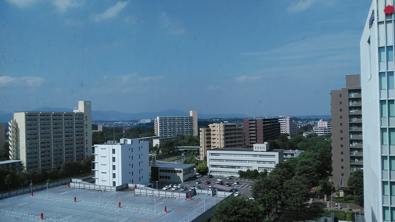 左奥にのぞき込むと筑波山も見えました。