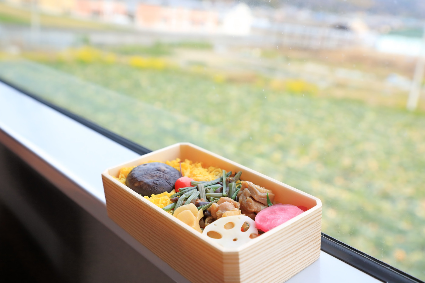 列車内で食べるおいしい和食のお弁当
