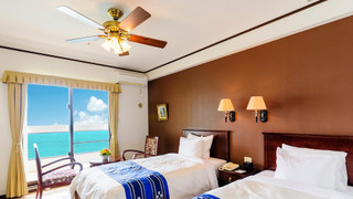 スタンダード ルーム シングルベッド 2 台 禁煙 オーシャンフロント (with Extra Bed)