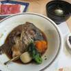 時間を置いて提供された鯛の兜煮