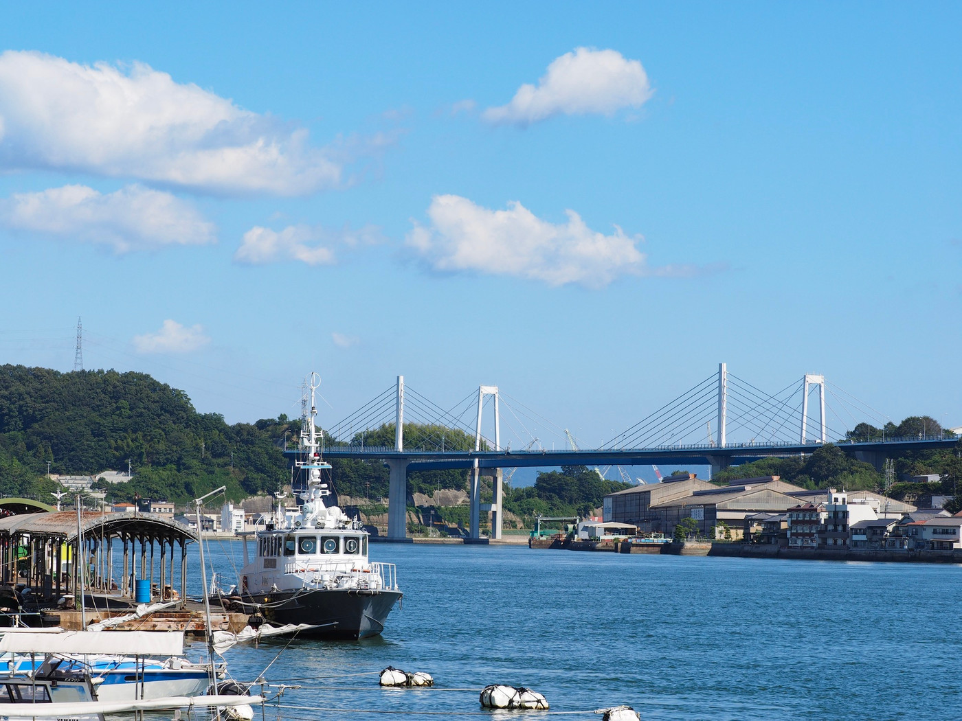 尾道水道 しまなみ海道 尾道大橋 新尾道大橋 向島