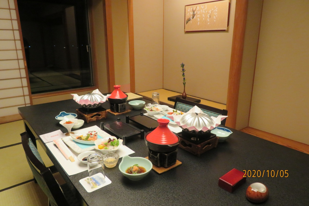 夕食のはじまり。