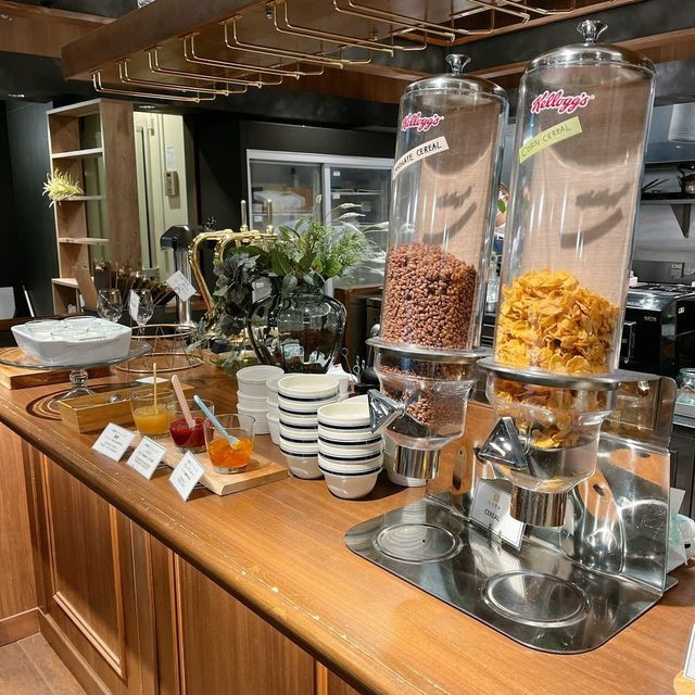 朝食は和洋バイキングで、注文してからその場ですぐに作ってくれる出来たてのスクランブルエッグが美味しかったです。