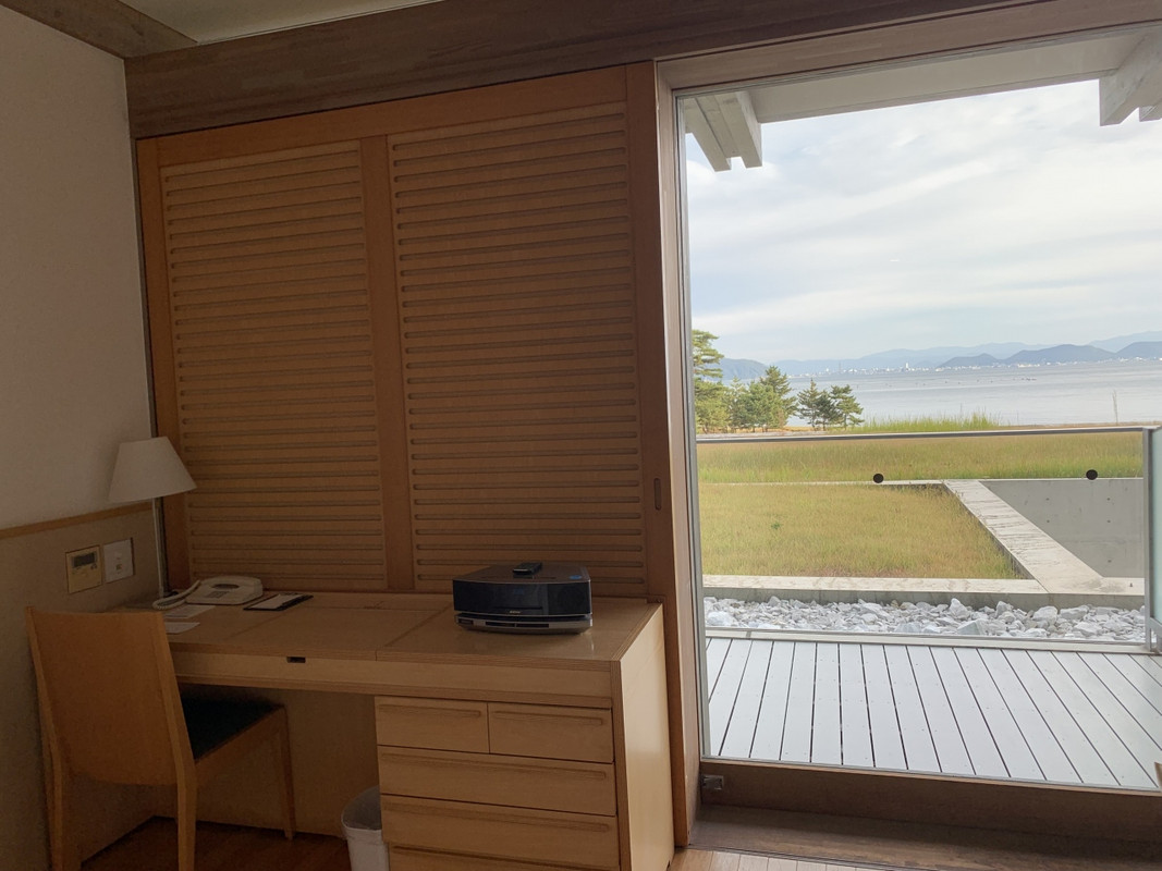 瀬戸内の海が眺められる部屋