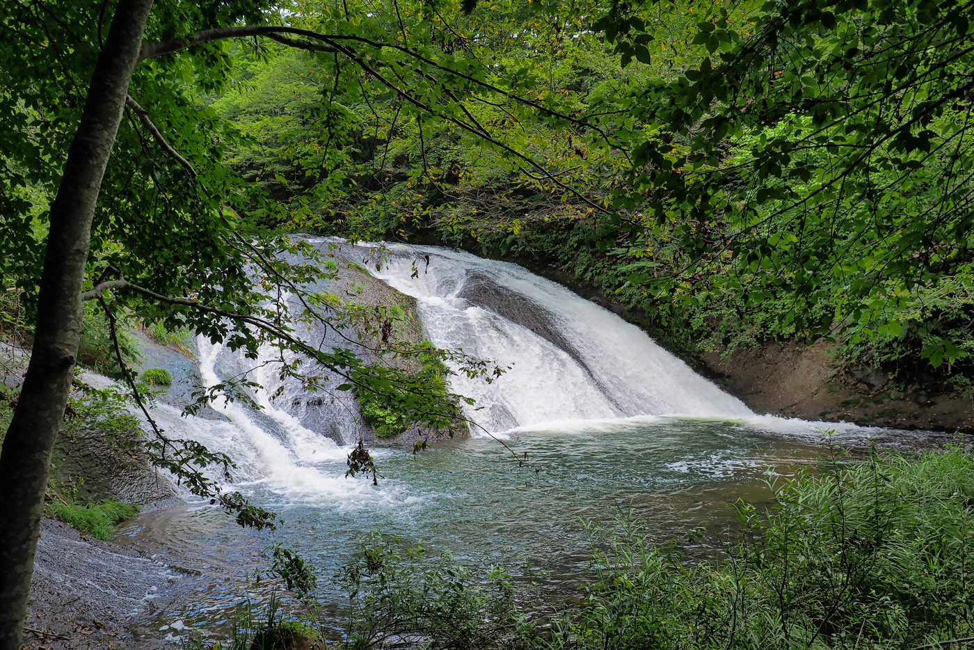 釜淵の滝・夏（イーハトーブの風景地）岩手県花巻市