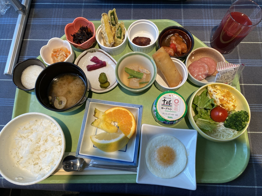 朝食ブッフェの一部