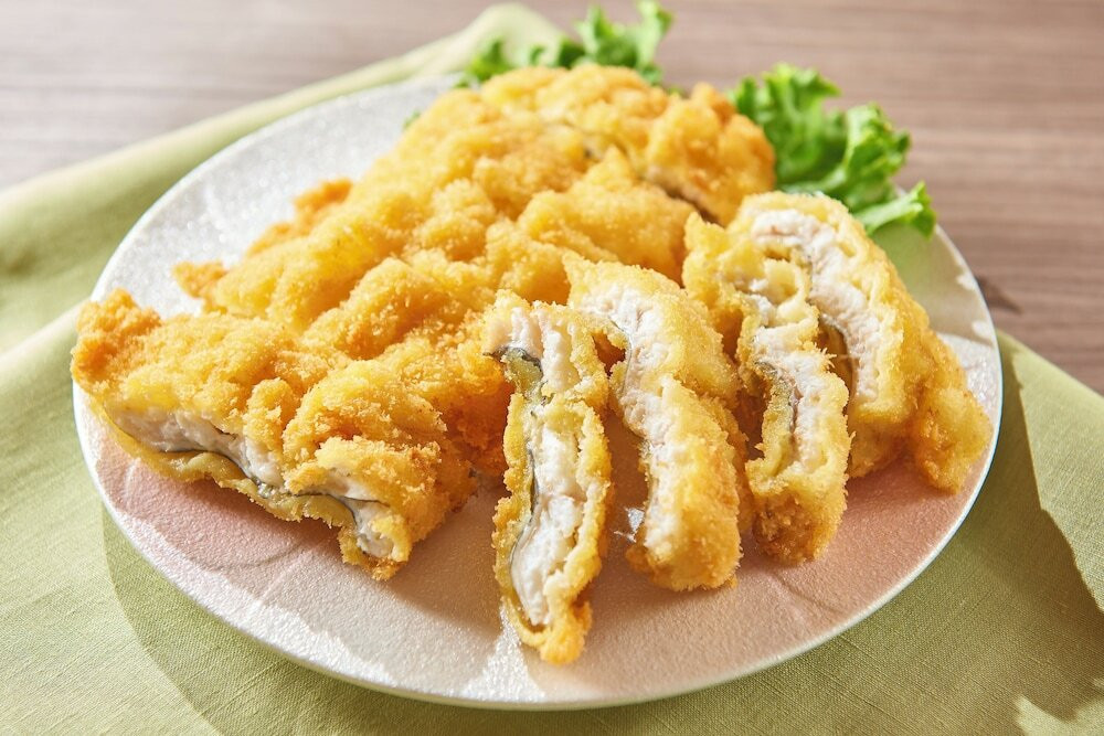 朝食ビュッフェ 穴子のフライ