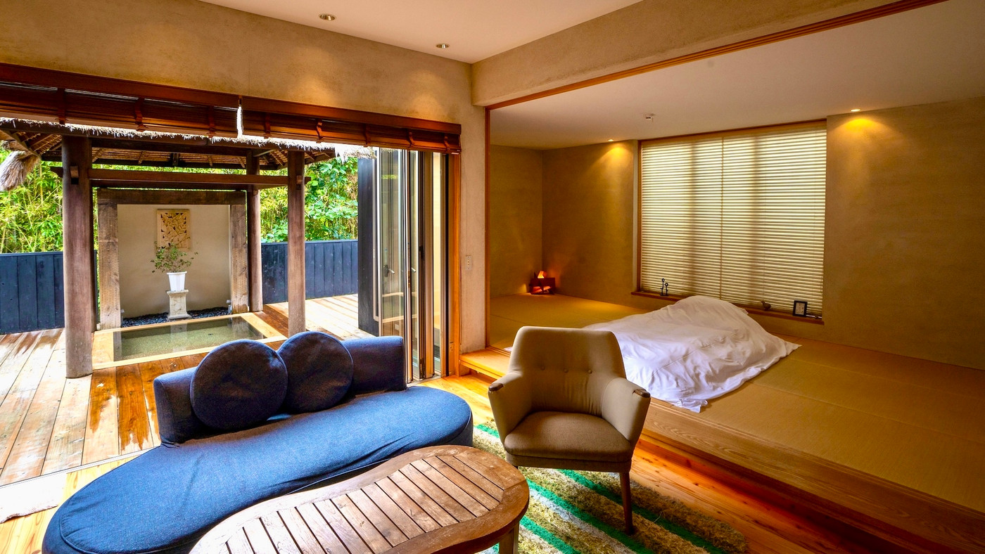 海が見える和室、露天風呂付きのはなれ、お好みで3392765