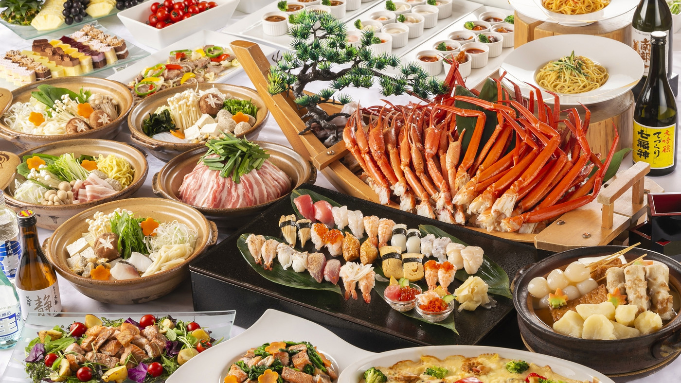 バイキングで出来立てを堪能。窓の外は絶景レイクビュー！3654093