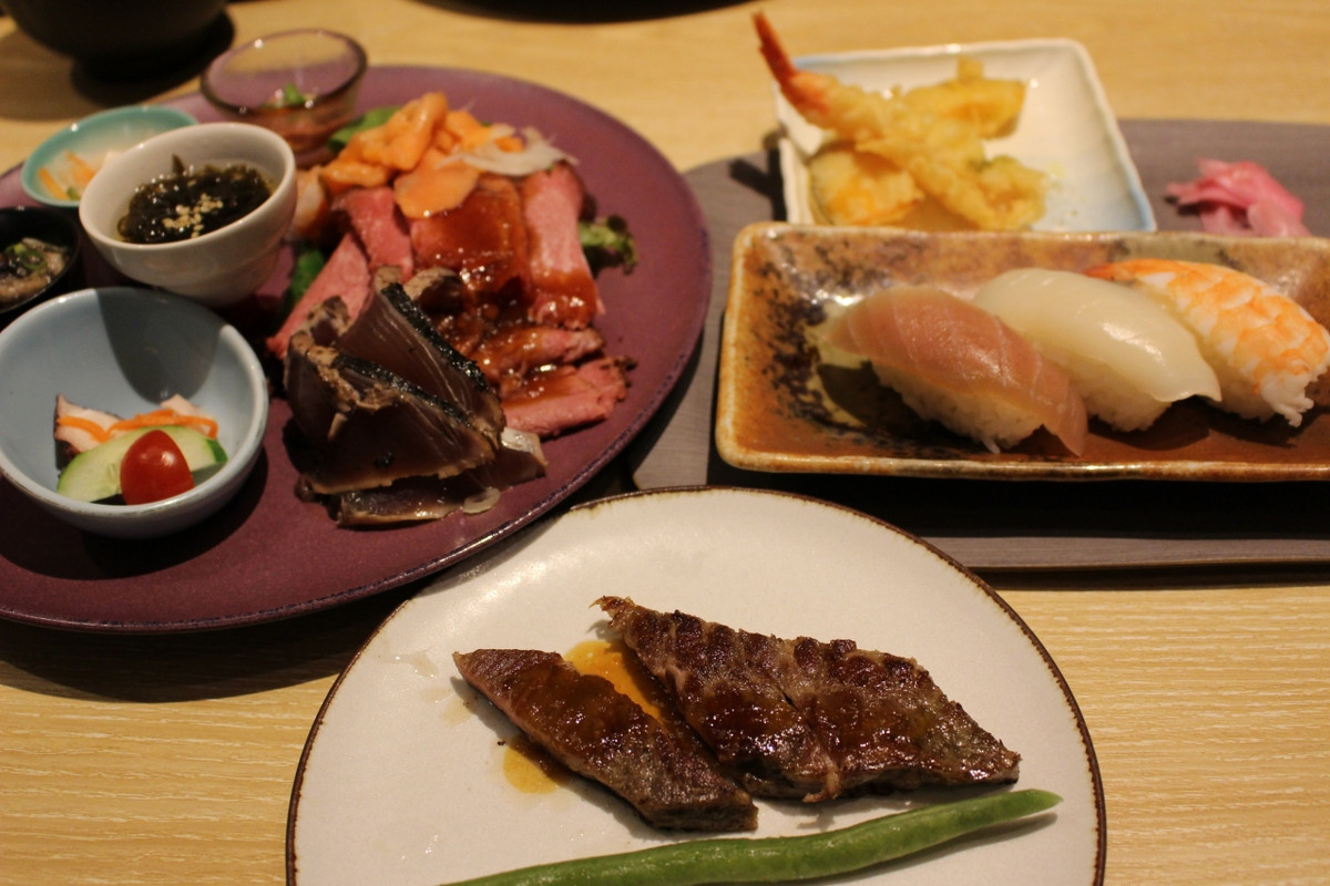 ライブキッチンがあった、夕食です