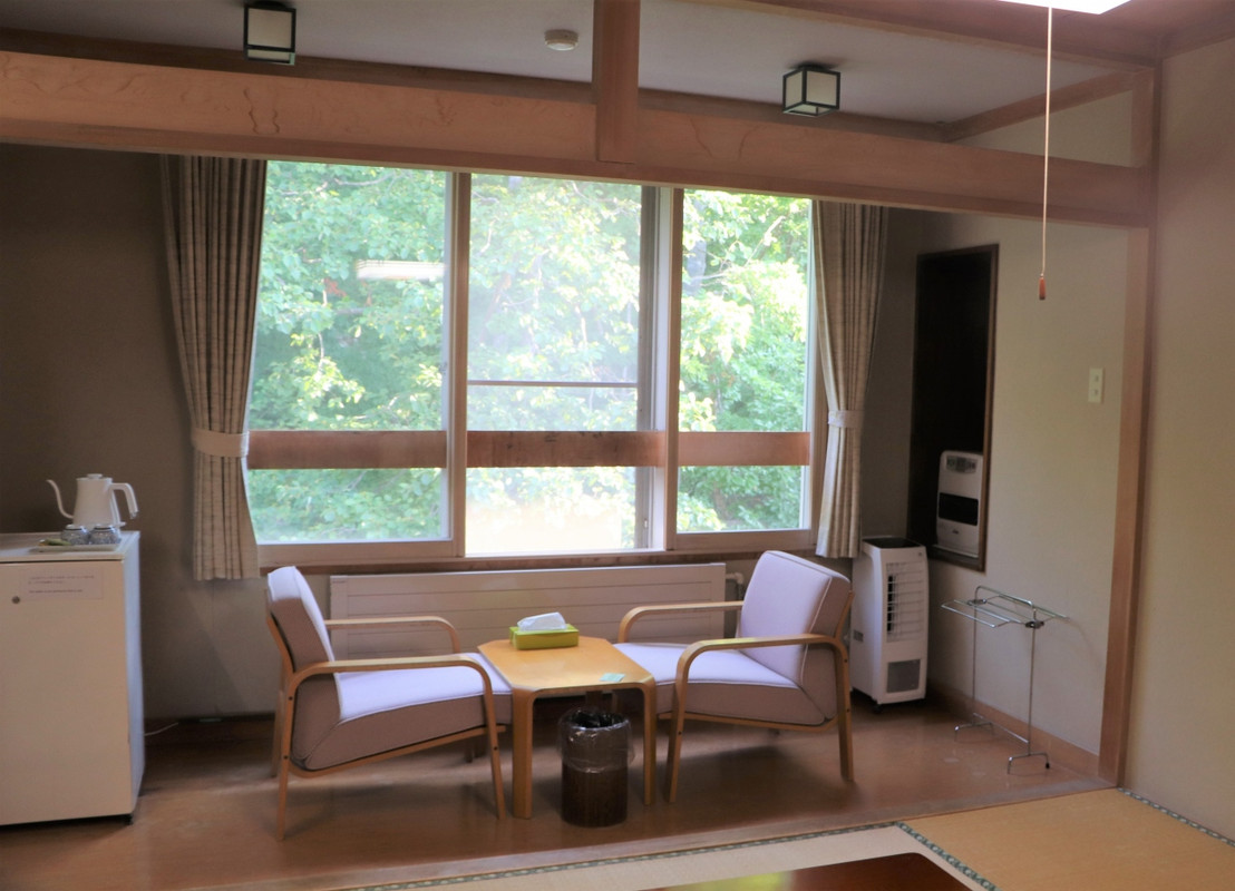 部屋に冷房はない