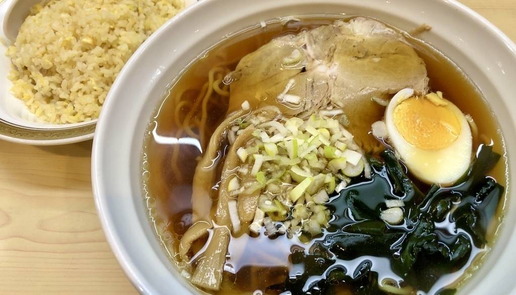 中華料理 柵柵 半炒飯ラーメン / 2