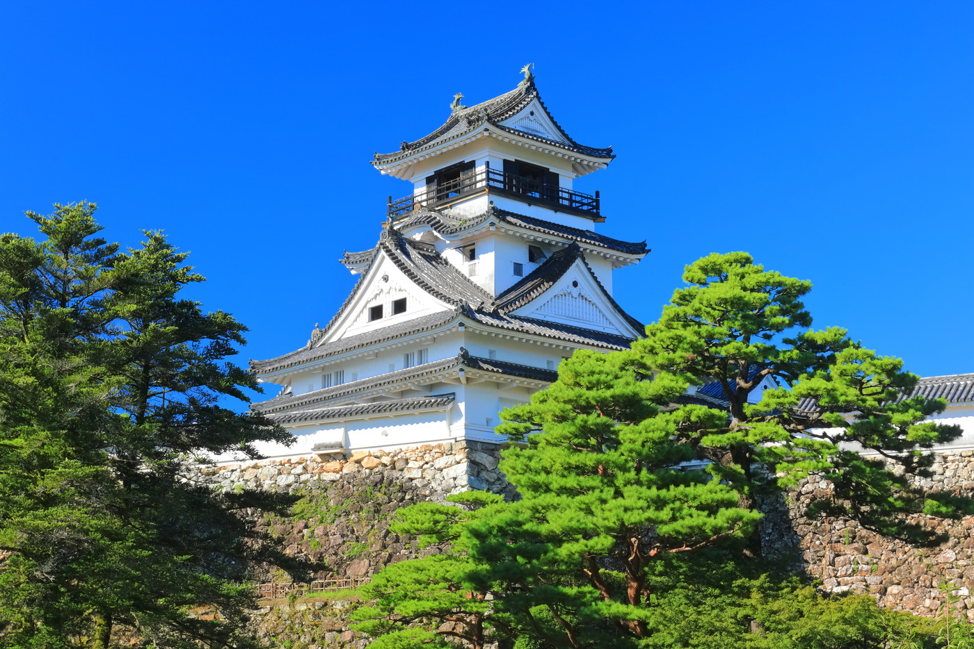 【高知県】快晴下の高知城天守閣