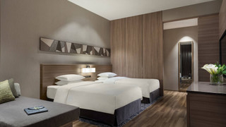 ルーム シングルベッド 2 台 マウンテンビュー (Outside Hot Spring, View)