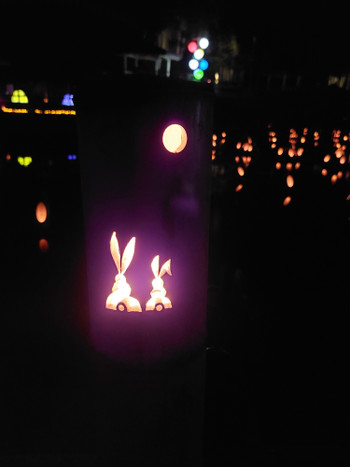 湧水町丸池竹灯籠