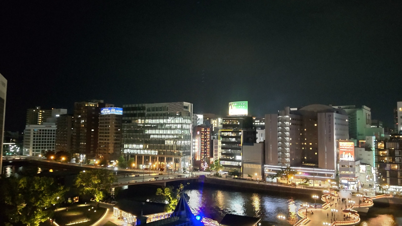 屋上テラスから