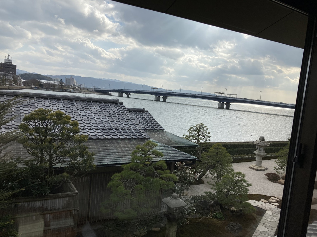 宍道湖とガーデンビュー