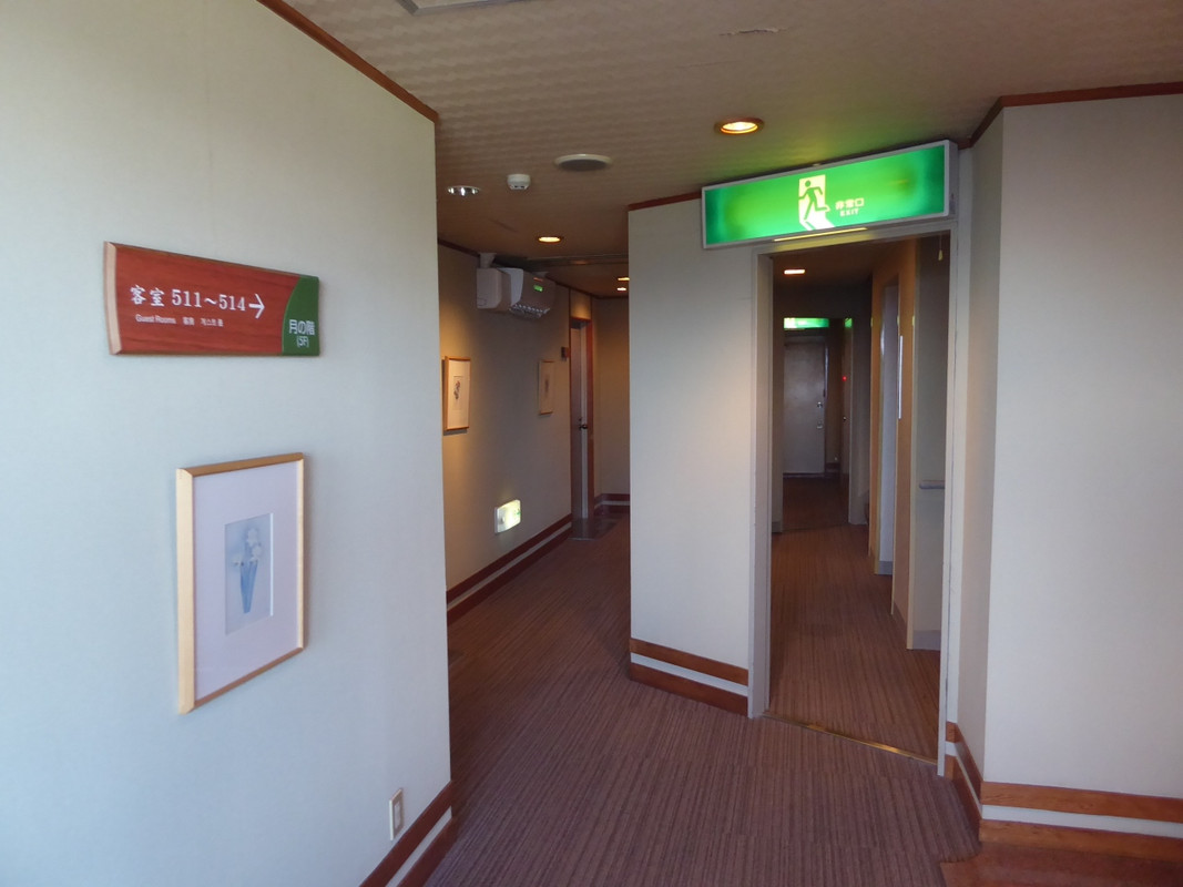 ホテルの客室階の様子