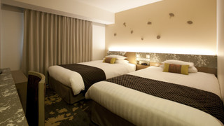 スタンダード ツインルーム シングルベッド 2 台 喫煙可