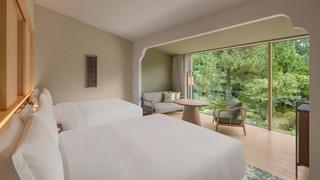 スタンダード ルーム シングルベッド 2 台 ガーデンビュー