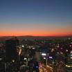 クラブラウンジからの夕暮れ