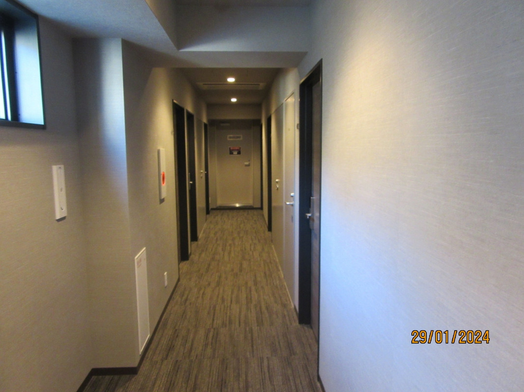 ホテルの廊下。