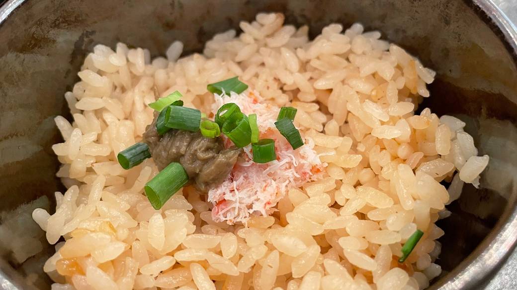 セットで頼める蟹だしご飯も絶品 / 4