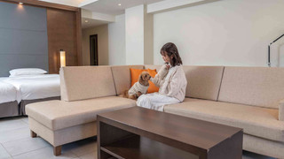 デラックス ルーム シングルベッド 2 台 (Dog Friendly)