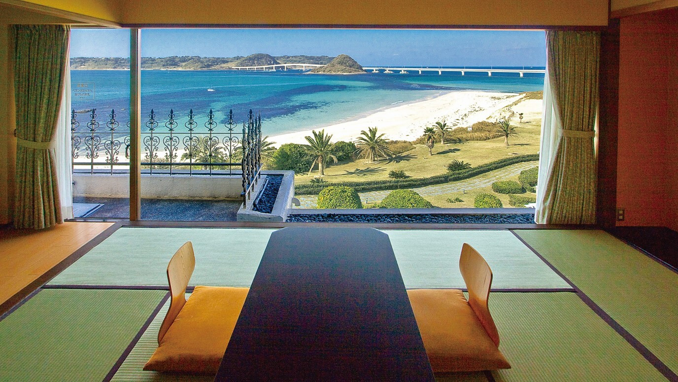 6. 角島大橋を部屋から一望「下関つくの温泉 ホテル西長門リゾート」3995609