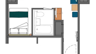 モデレートダブル B {追加のテレビ付き}（禁煙)