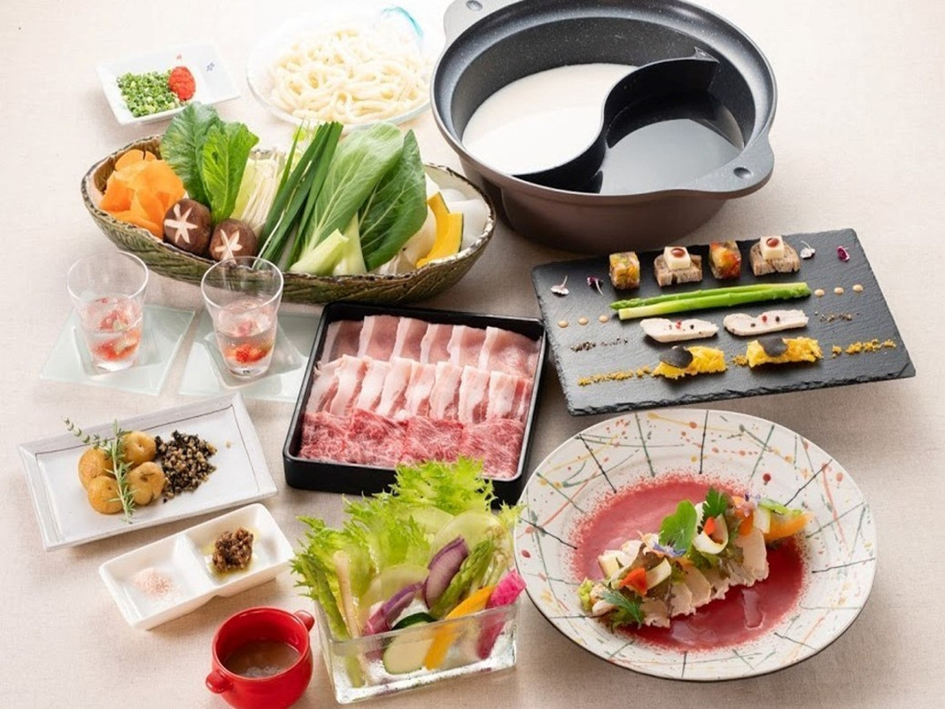 那須野菜のしゃぶしゃぶ 一例