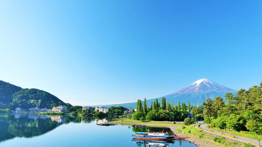 河口湖畔からの富士山 / 3