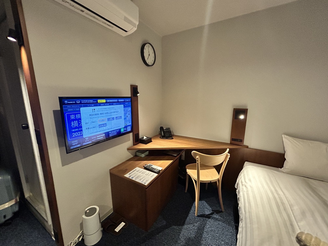 1人で泊まるには申し分ない部屋でした