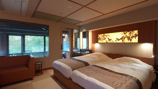 (こもれび) 展望バス付和室ツイン (禁煙)