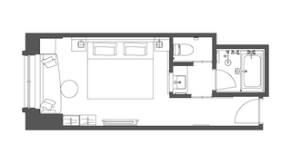 エグゼクティブフロア キングルーム (エグゼクティブラウンジアクセス付) 26平方メートル 禁煙