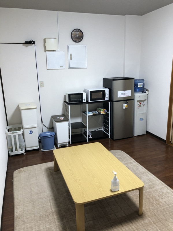 フロント横の共同スペース、食事はここで・・・・