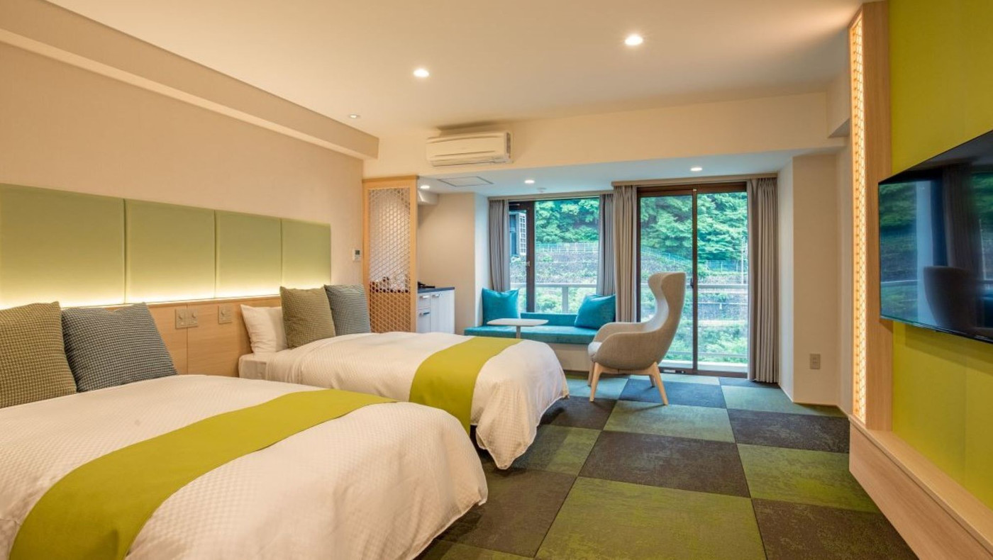 目の前で握られるおむすびにほっこり♪靴を脱いで寛げる洋室でリラックス3421550