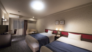 デラックスツインルーム、2ダブルベッド(禁煙)