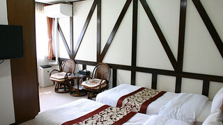 ラグジュアリー ダブルまたはツインルーム シングルベッド 2 台 禁煙 マウンテンビュー