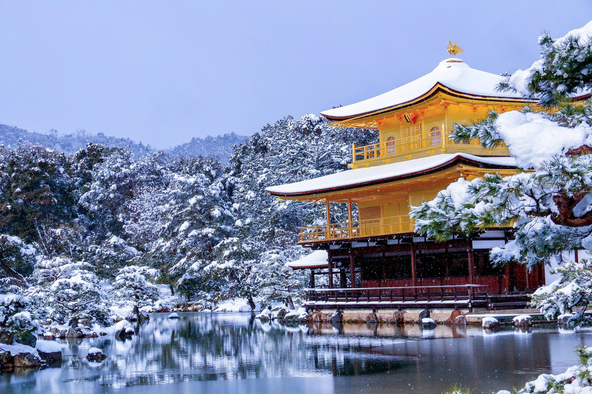 冬の金閣寺