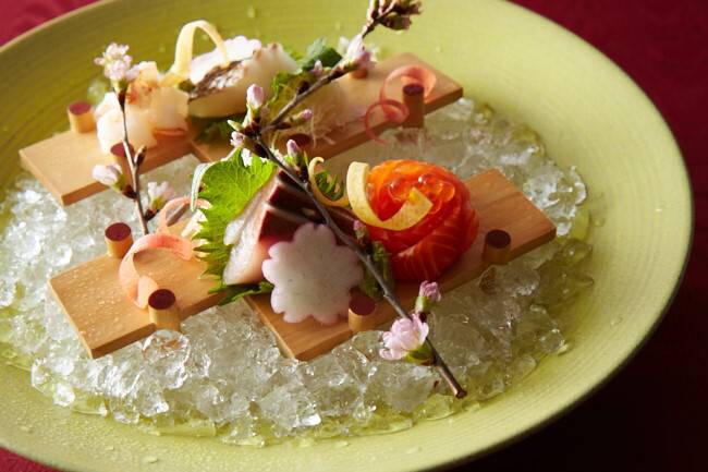 夕食一例 お造り / 2