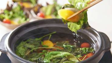 朝食ビュッフェ 野菜の出汁しゃぶしゃぶ / 4